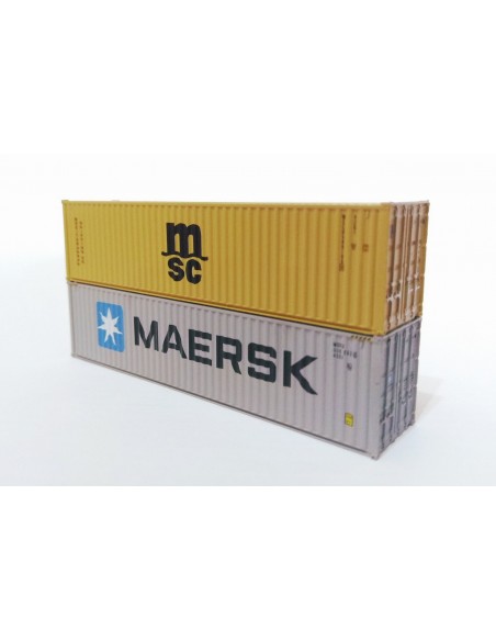 Set 2 contenedores MAERSK y MSC N