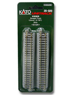 Four straight tracks 124 mm N