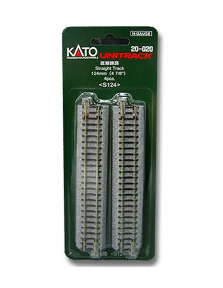 Four straight tracks 124 mm N