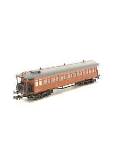 Passenger car 2º clase BB-2387 flat roof Ep III N