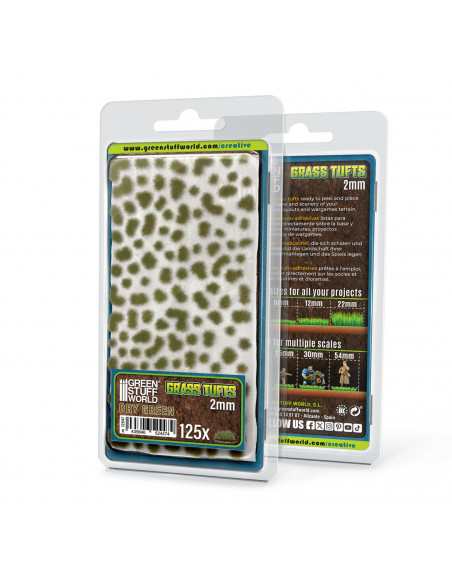 Matas Cesped Tufts 2 mm Verde Seco
