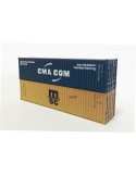 Set 2 contenedores 40ft  CMA CGM y MSC N