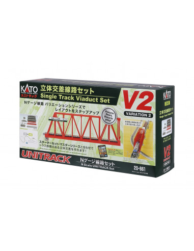 Kato Unitrack V2 Vías en olvalo elevado N