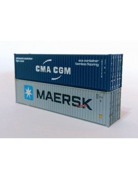 Set 2 contenedores MAERSK y CMA CGM N