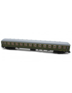Coche 2ª Clase BB-8550 original Renfe verde PreUIC Ep III N