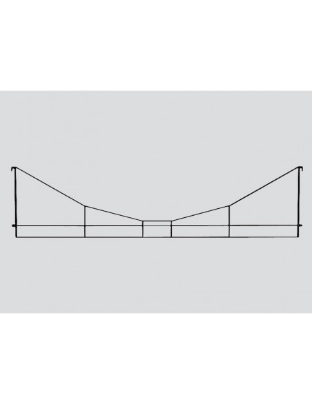 Elemento transversal de catenaria para varias vías paralelas Z