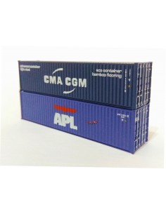 Set 2 containers 40ft CMA CGM y APL N