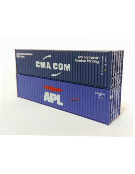 Set 2 containers 40ft CMA CGM y APL N