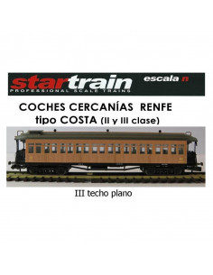 Passenger car Costa 2º/3ª CC-2452 techo plano Ep III N