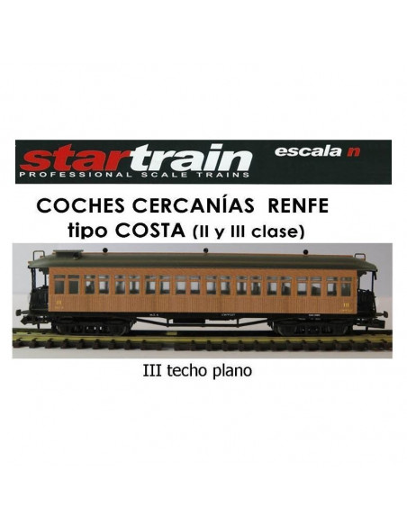 Passenger car Costa 2º/3ª CC-2452 techo plano Ep III N