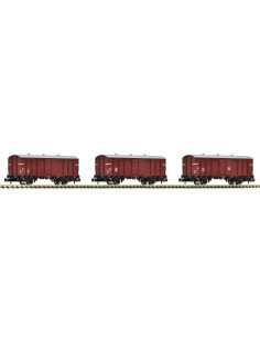 Set 3 vagones cerrados de carga NS Ep III N