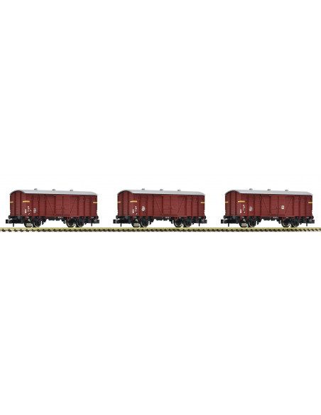 Set 3 vagones cerrados de carga NS Ep III N