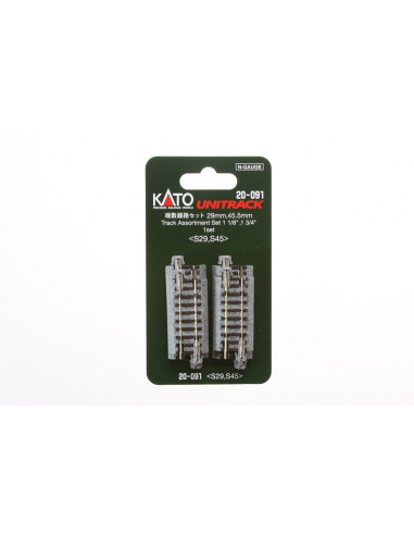 Seis tramos via recta 29 y 45 mm Kato Unitrack N