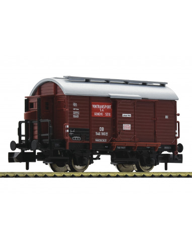 Vagón cisterna para el transporte de vino con garita de frenos DB Ep III N