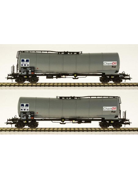Tank wagons MILLET Chemoil Ep VI HO