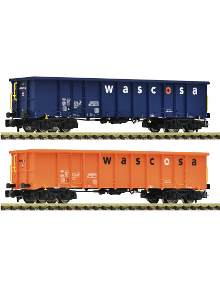 2 piece set Open goods wagons Wascosa Ep VI N