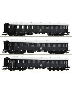 3 piece set Passenger coaches MAV Ep III-IV HO