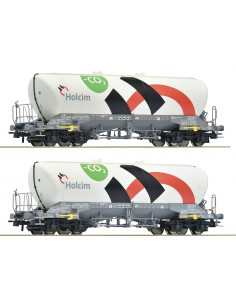 Set of two wagons silo Holcim Ep VI HO