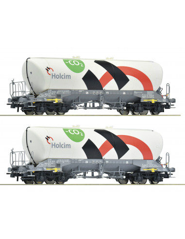 Set of two wagons silo Holcim Ep VI HO