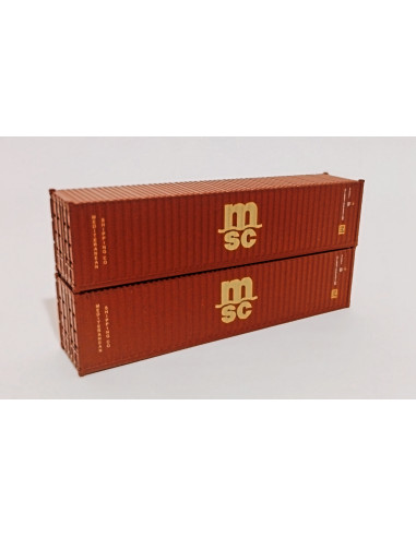Set 2 MSC 40ft containers N