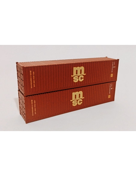 Set 2 MSC 40ft containers N