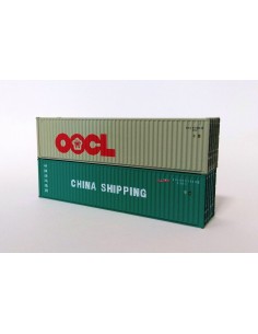 Set 2 contenedores OOCL y CHINA SHIPPING N