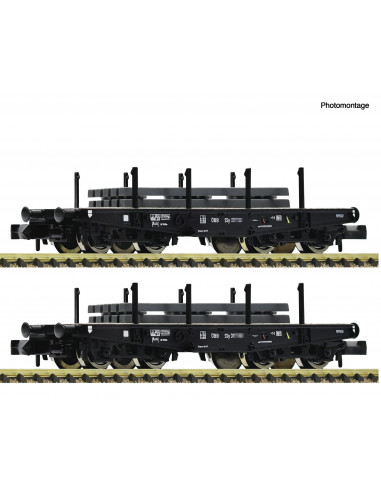 Set de 2 vagones con cargas pesadas ÖBB Ep III N