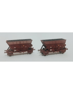 Set 2 vagones tolva T2 Renfe rojo oxido serie limitada N