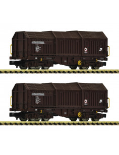 Set de 2 piezas Vagones telescópicos ÖBB Ep V N