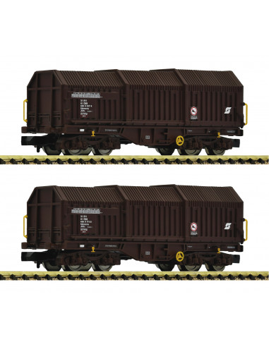 Set de 2 piezas Vagones telescópicos ÖBB Ep V N
