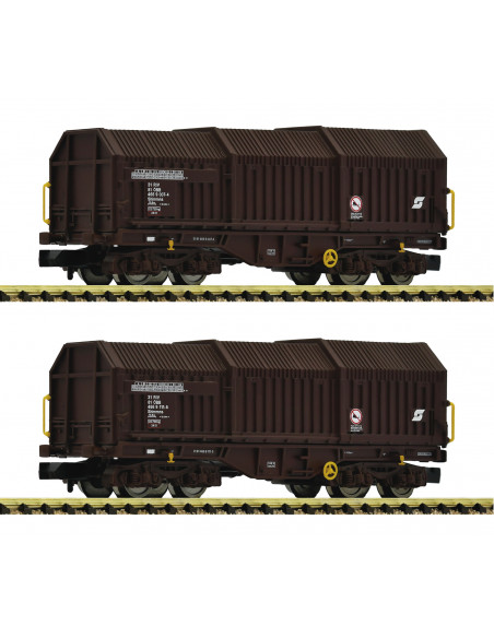 Set de 2 piezas Vagones telescópicos ÖBB Ep V N