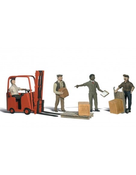 Workers with Forklift N