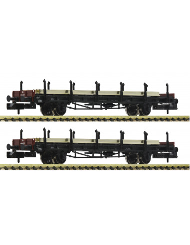 2 piece set Rail transport wagons DRB Ep II N