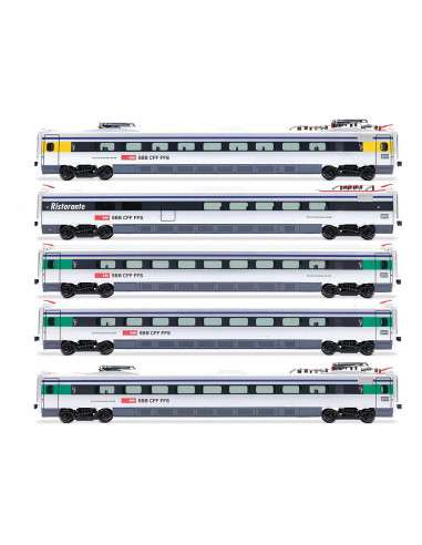 Coches intermedios ETR 470 SBB Ep VI H0