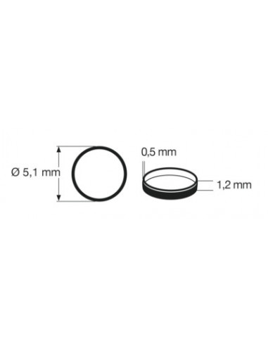 10 Aros de adherencia. 9 x 1,5 mm N
