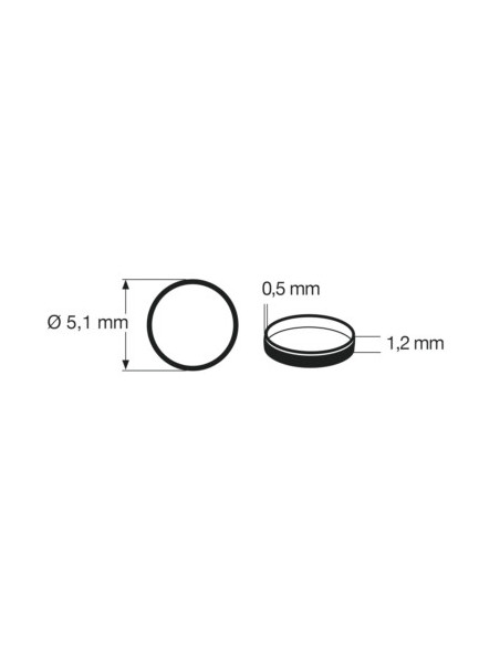 10 Aros de adherencia. 9 x 1,5 mm N