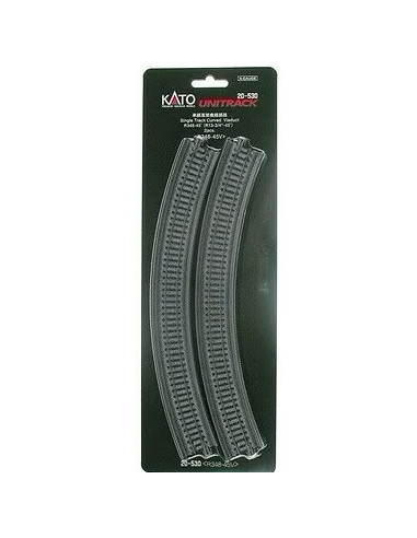 Kato Unitrack 2 tramos vía curva en viaducto R348-45º N
