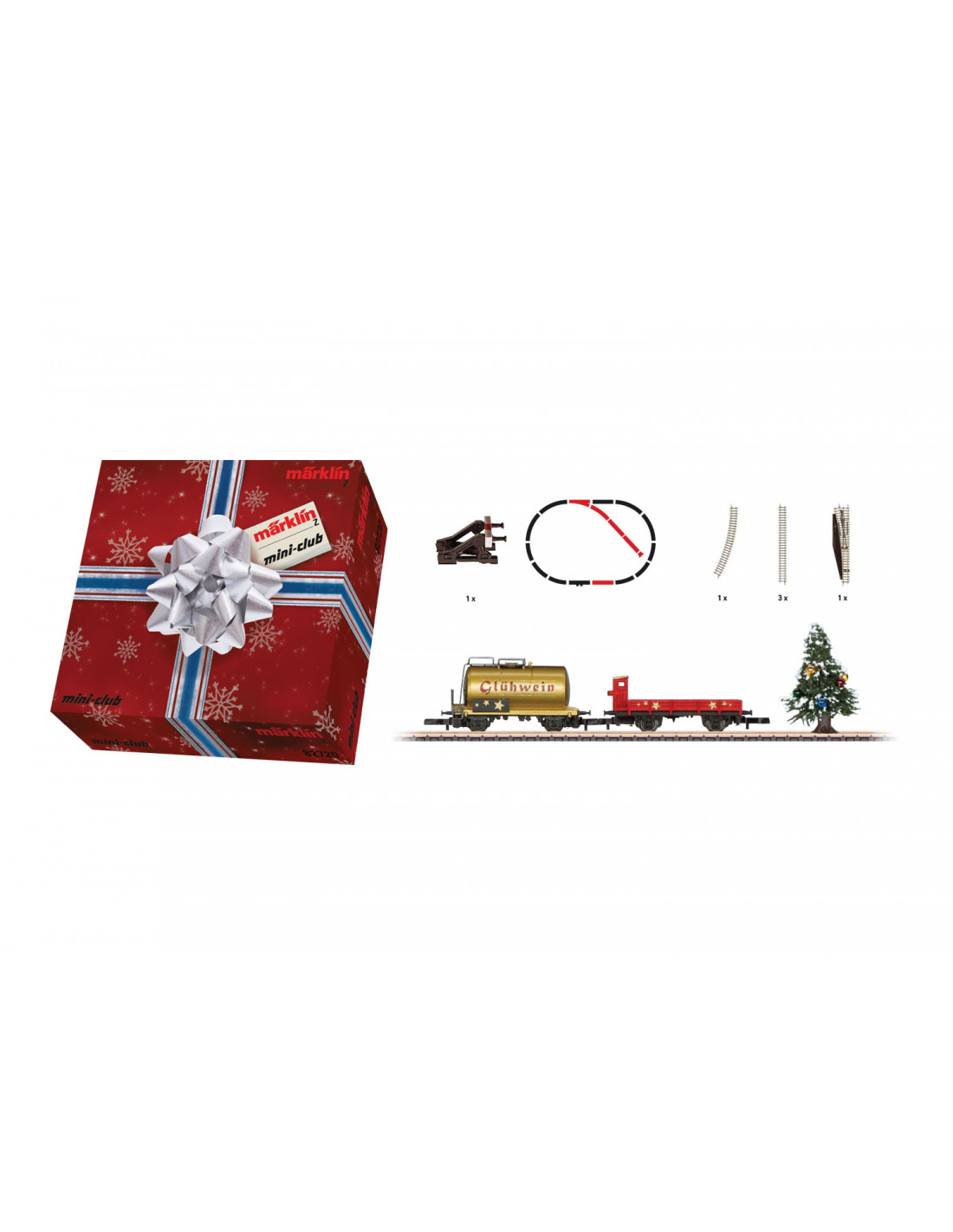 Christmas Add-On Set Car Set with a Siding and a Christmas Tree Z