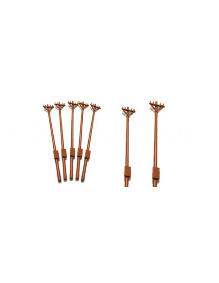 Set 10 Postes de luz simple con caja de registro N