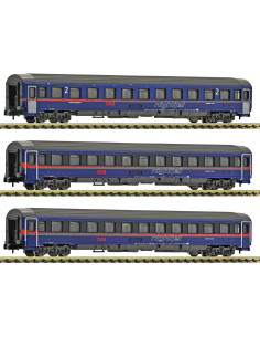 3 piece set Nightjet Eurofima coaches ÖBB Ep VI N