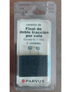 2 Cartelones final doble tracción por cola N