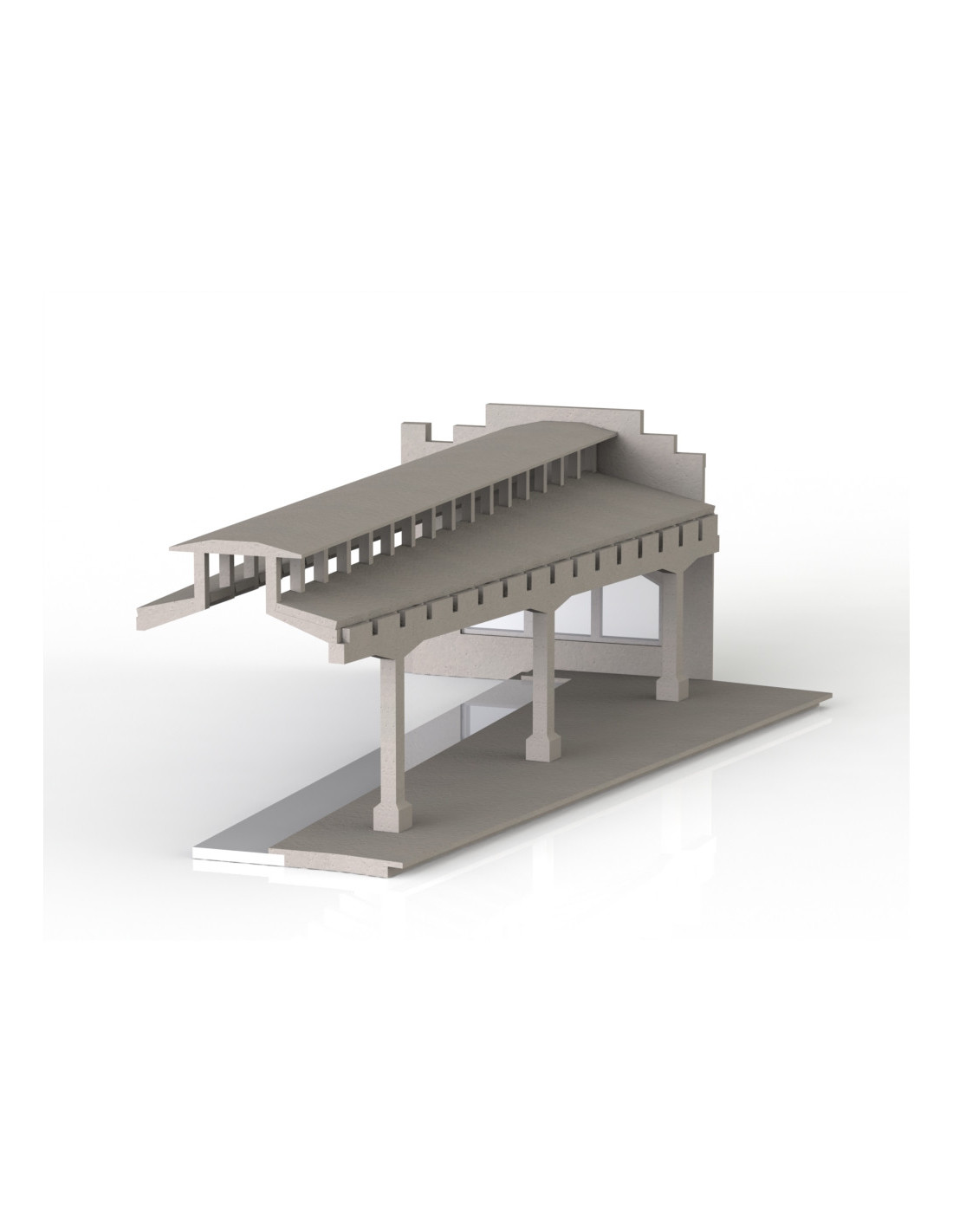 Extension for roundhouse with 15º N