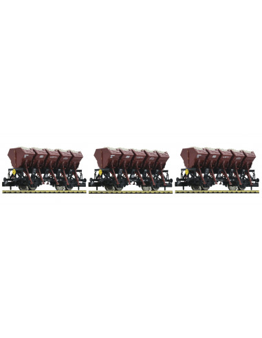 3 piece set dump wagons type Ommi 51DB Ep III N