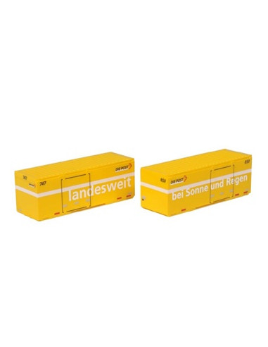Set de dos contenedores RhB Die Post N