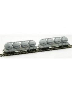 Guterwagenset Zementsilowagen PKP GORAZDE Uacs Ep V H0