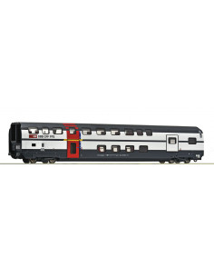 Coche de dos pisos de 1a clase con compartimento de equipajes SBB Ep V-VI H0