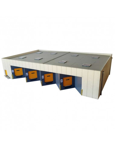 Almacen con cuatro muelles de carga N