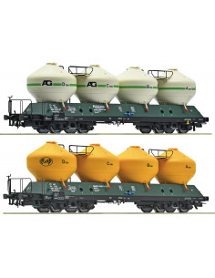 Set 2 silo wagons CSD Ep VI H0