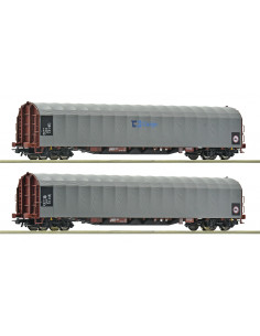 Sliding tarpaulin wagons CD Cargo Ep VI H0