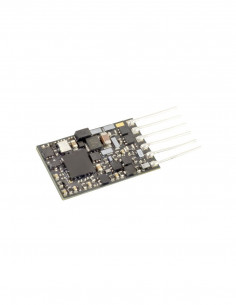 Decoder 6 pins NEM 651 0,5A equipado por una cara